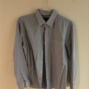 Banana Republic Navy and White Striped Shirt